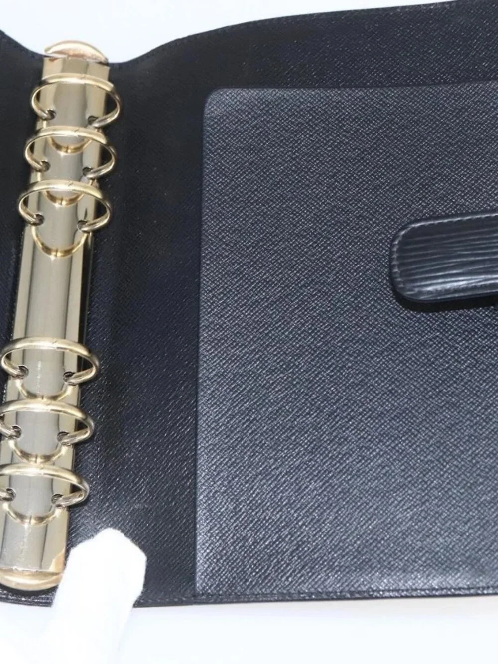 LOUIS VUITTON Epi Agenda MM Day Planner Cover Black R20042 LV Auth BA9435 - Picture 12 of 16
